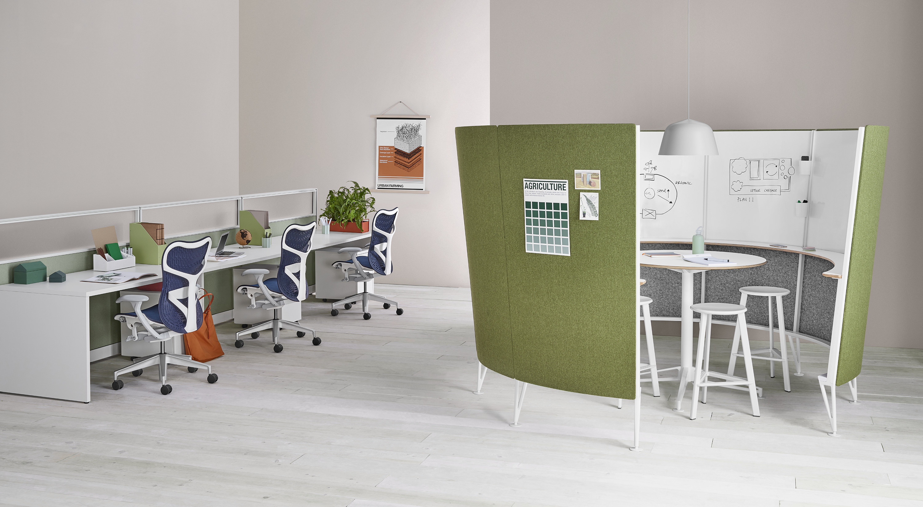 办公屏风|屏风工作站|办公家具|华体（中国）家具|Action Office 开放式办公区屏风卡位
